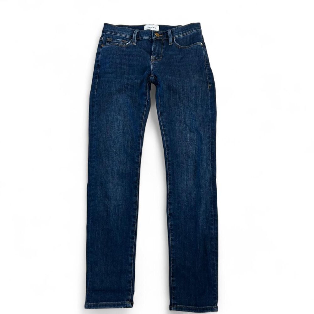 Frame dark blue jeans